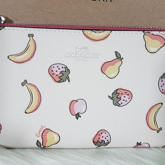 NWT Coach Mix Fruit Corner Zip - Picture 3 of 6